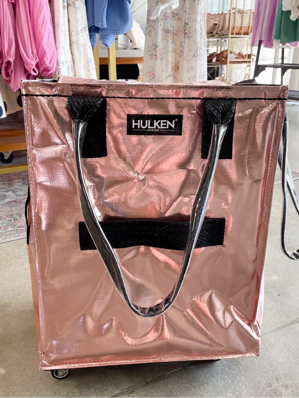 Hulken Signature Rolling Tote Rose Gold Medium